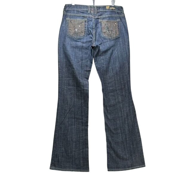 Kut From The Kloth Embellished Pocket Womens Jeans Size 6 Dark Wash - Picture 4 of 11